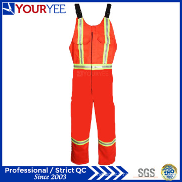 Orange Safety Protective Hi Vis Fr Bib Pantalons d&#39;ensemble (YBD119)